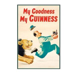 GUINNESS - MY GOODNESS - VINTAGE ADVERTISING ART POSTER 166